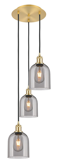 Innovations 113B-3P-SG-G558-6SM Three Light Pendant, Satin Gold