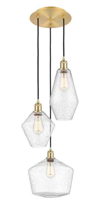 Innovations 113B-3P-SG-G654-MU Three Light Pendant, Satin Gold