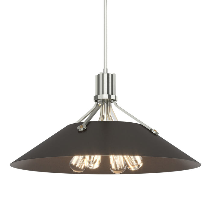 Hubbardton Forge 136340-SKT-MULT-85-14 Four Light Pendant, Sterling
