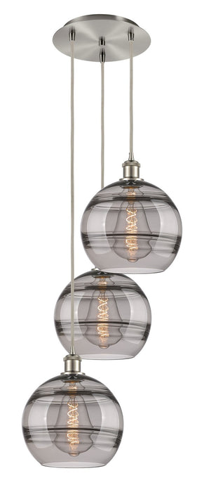 Innovations 113B-3P-SN-G556-10SM Three Light Pendant, Brushed Satin Nickel
