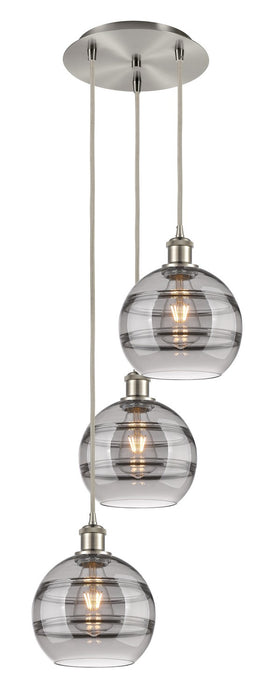 Innovations 113B-3P-SN-G556-8SM Three Light Pendant, Brushed Satin Nickel
