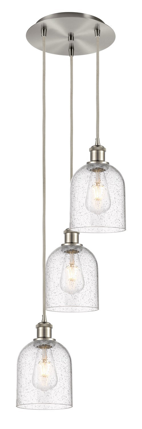 Innovations 113B-3P-SN-G558-6SDY Three Light Pendant, Brushed Satin Nickel