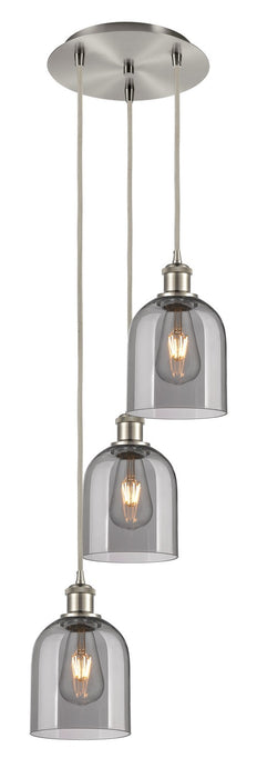 Innovations 113B-3P-SN-G558-6SM Three Light Pendant, Brushed Satin Nickel