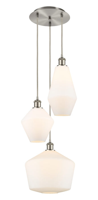 Innovations 113B-3P-SN-G651-MU Three Light Pendant, Brushed Satin Nickel