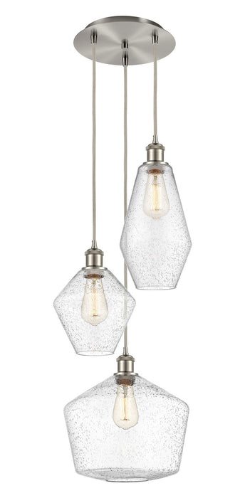 Innovations 113B-3P-SN-G654-MU Three Light Pendant, Brushed Satin Nickel