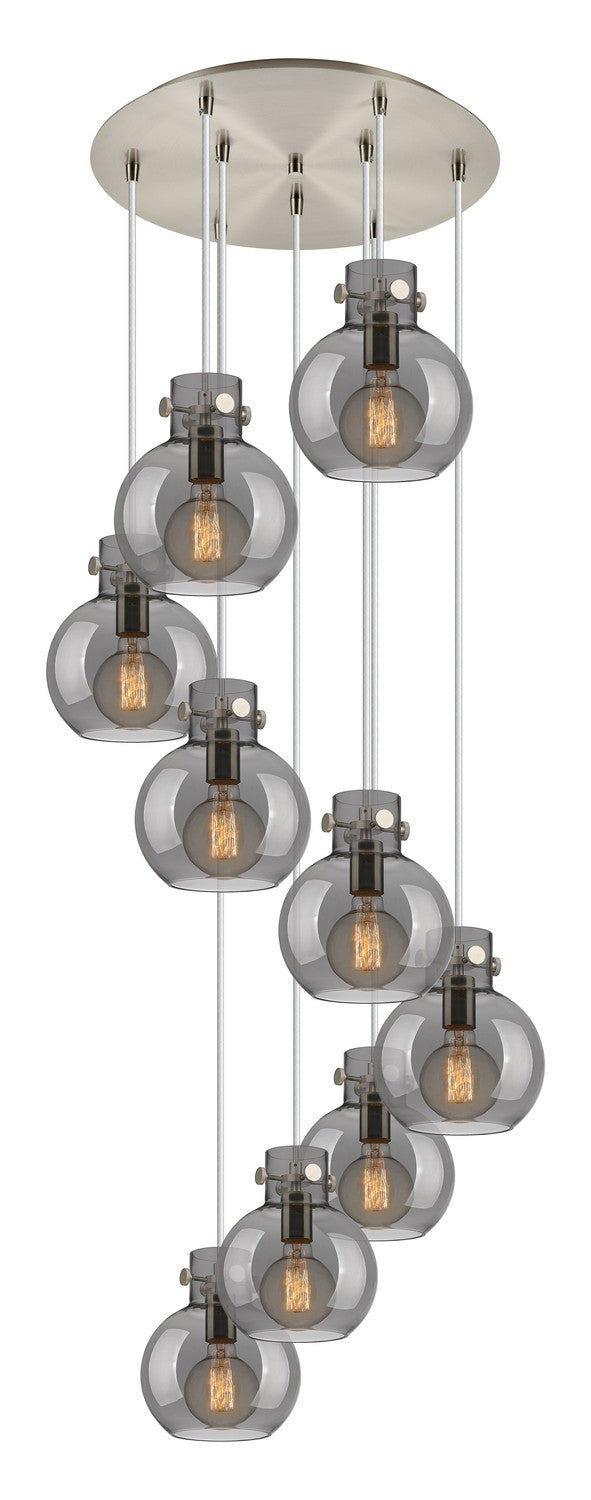 Innovations 119-410-1PS-SN-G410-8SM Eight Light Pendant, Brushed Satin Nickel