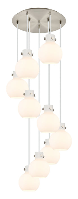Innovations 119-410-1PS-SN-G410-8WH One Light Pendant, Brushed Satin Nickel