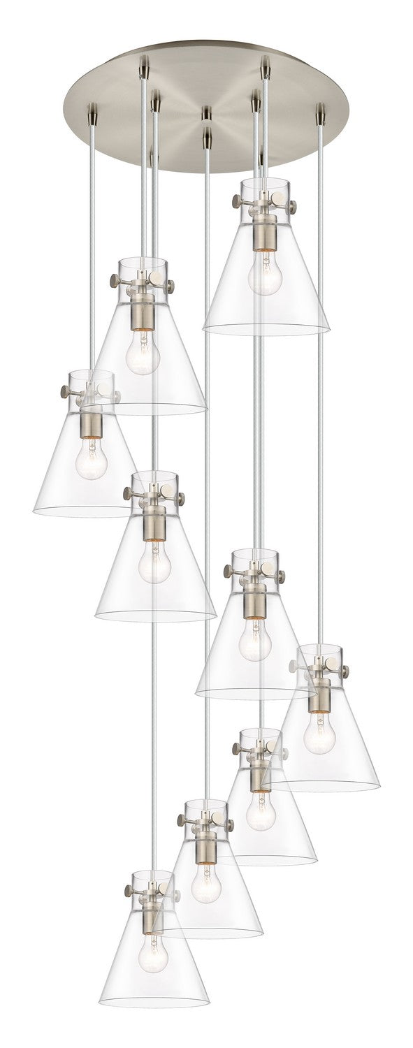 Innovations 119-410-1PS-SN-G411-8CL Four Light Pendant, Brushed Satin Nickel