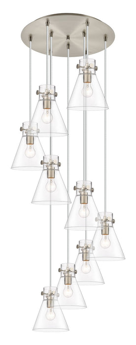 Innovations 119-410-1PS-SN-G411-8CL Four Light Pendant, Brushed Satin Nickel