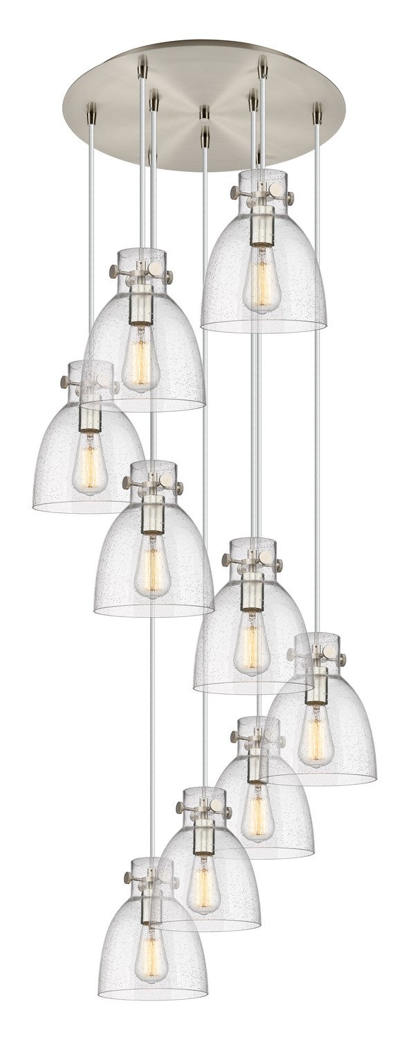 Innovations 119-410-1PS-SN-G412-8SDY Nine Light Pendant, Brushed Satin Nickel