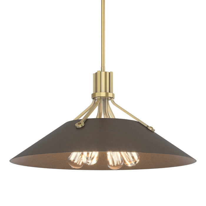 Hubbardton Forge 136340-SKT-MULT-86-05 Four Light Pendant, Modern Brass