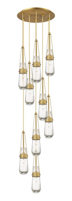 Innovations 119-452-1P-BB-G452-4CL LED Pendant, Brushed Brass