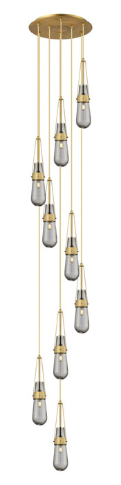 Innovations 119-452-1P-BB-G452-4SM LED Pendant, Brushed Brass