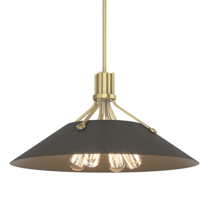 Hubbardton Forge 136340-SKT-MULT-86-07 Four Light Pendant, Modern Brass