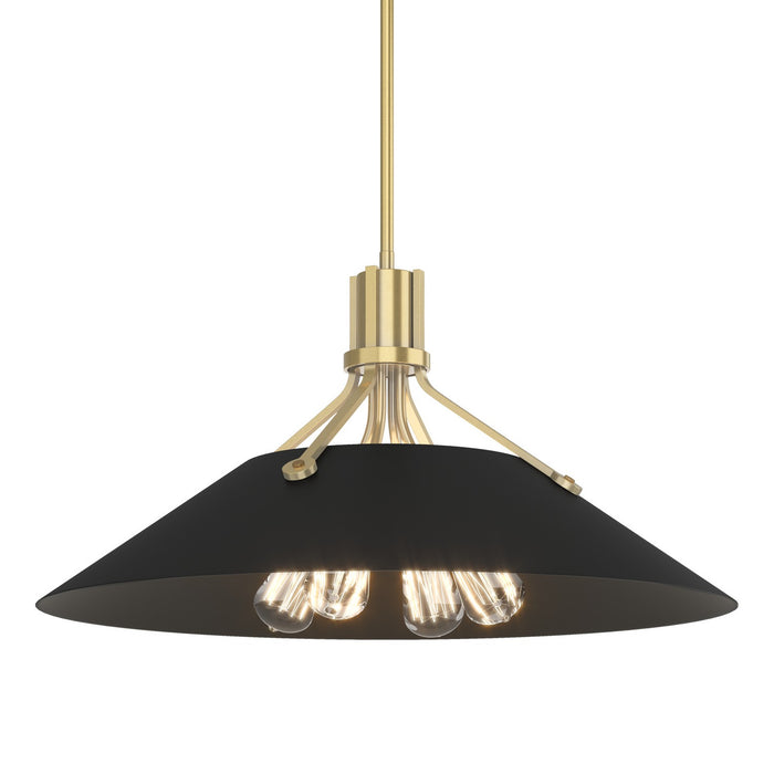 Hubbardton Forge 136340-SKT-MULT-86-10 Four Light Pendant, Modern Brass