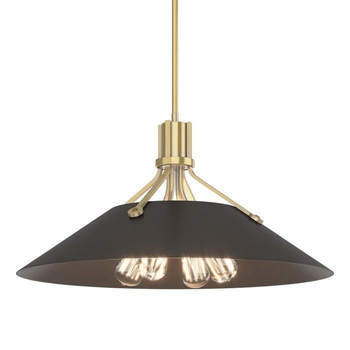 Hubbardton Forge 136340-SKT-MULT-86-14 Four Light Pendant, Modern Brass
