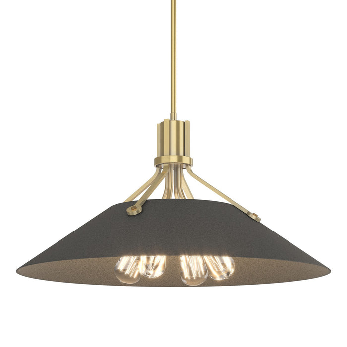 Hubbardton Forge 136340-SKT-MULT-86-20 Four Light Pendant, Modern Brass