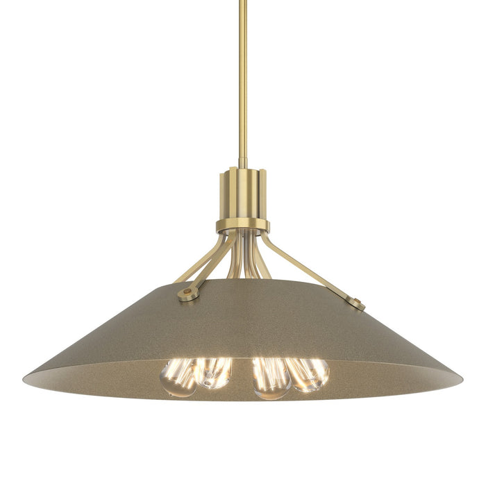 Hubbardton Forge 136340-SKT-MULT-86-84 Four Light Pendant, Modern Brass