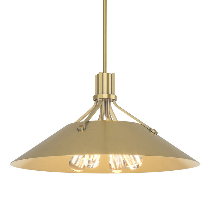 Hubbardton Forge 136340-SKT-MULT-86-86 Four Light Pendant, Modern Brass