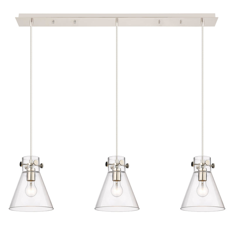 Innovations 123-410-1PS-PN-G411-8CL LED Linear Pendant, Polished Nickel