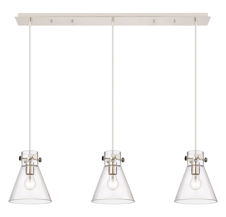 Innovations 123-410-1PS-PN-G411-8CL LED Linear Pendant, Polished Nickel