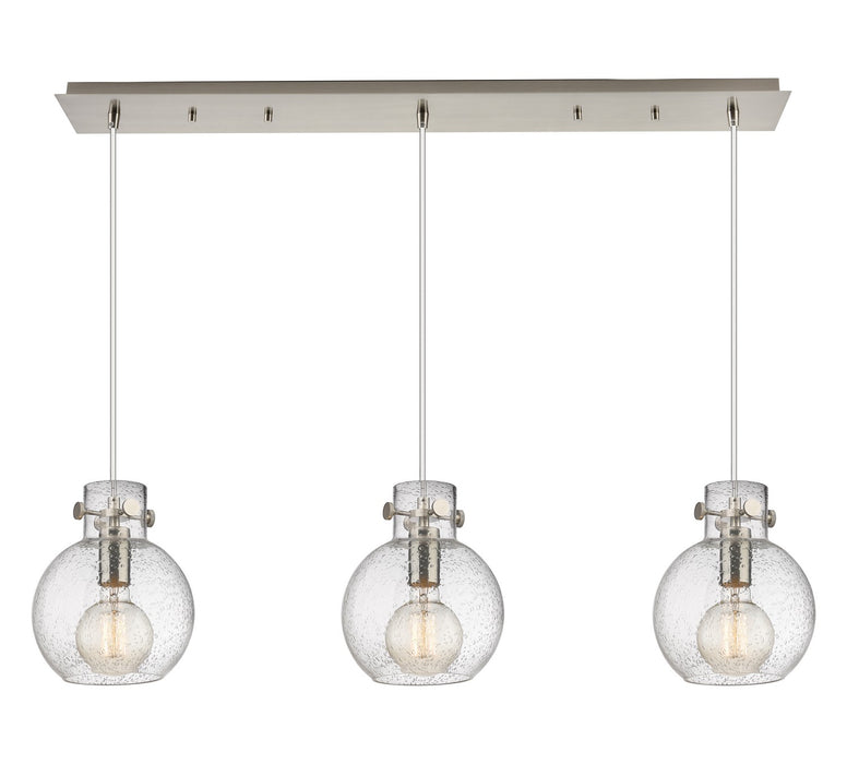 Innovations 123-410-1PS-SN-G410-8SDY One Light Linear Pendant, Brushed Satin Nickel