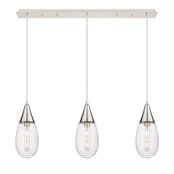 Innovations 123-450-1P-PN-G450-6SCL LED Linear Pendant, Polished Nickel