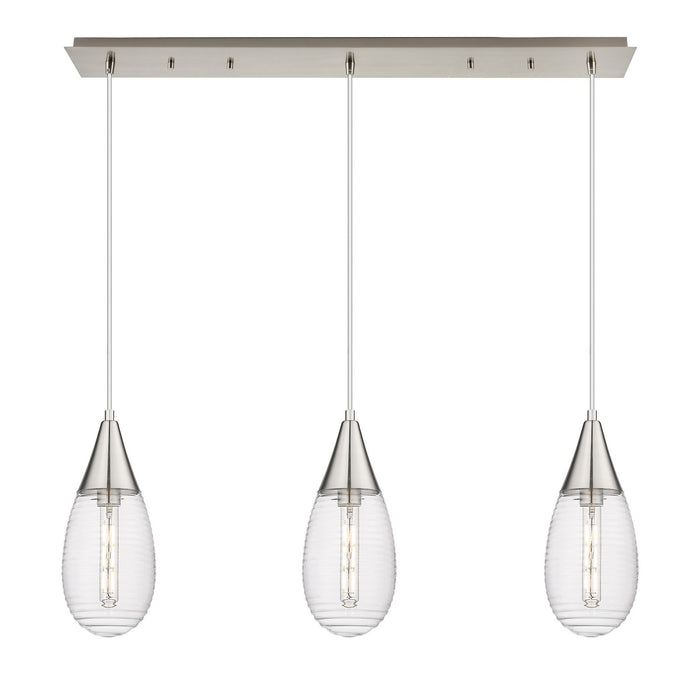 Innovations 123-450-1P-SN-G450-6SCL LED Linear Pendant, Brushed Satin Nickel