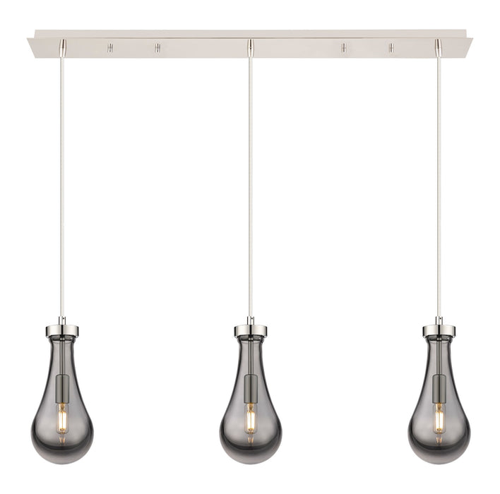 Innovations 123-451-1P-PN-G451-5SM LED Linear Pendant, Polished Nickel
