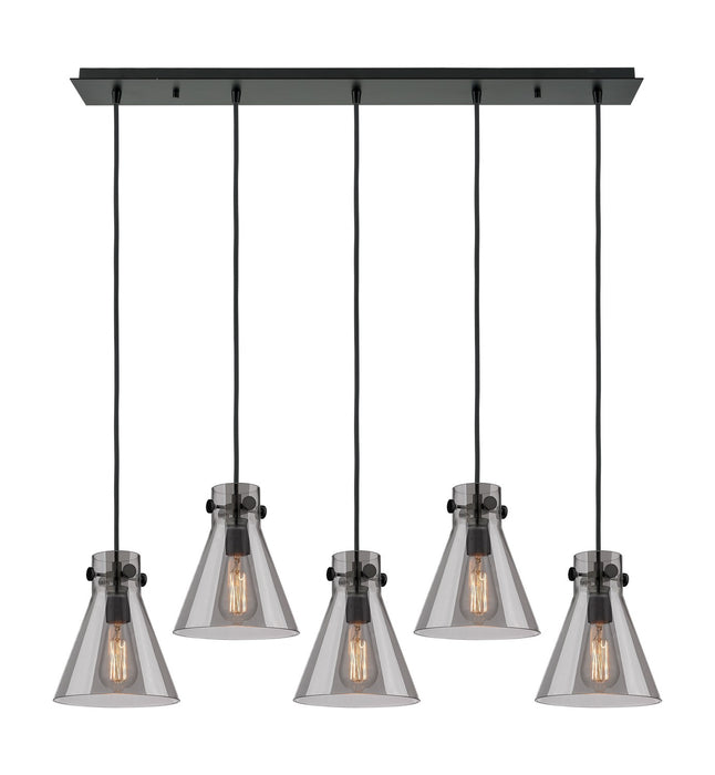Innovations 125-410-1PS-BK-G411-8SM One Light Linear Pendant, Matte Black