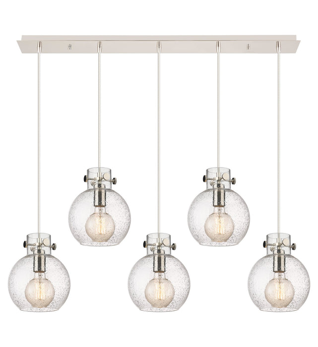 Innovations 125-410-1PS-PN-G410-8SDY Three Light Linear Pendant, Polished Nickel
