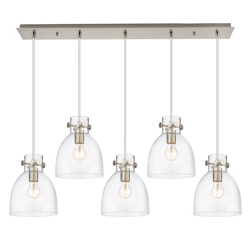 Innovations 125-410-1PS-SN-G412-8CL Two Light Linear Pendant, Brushed Satin Nickel