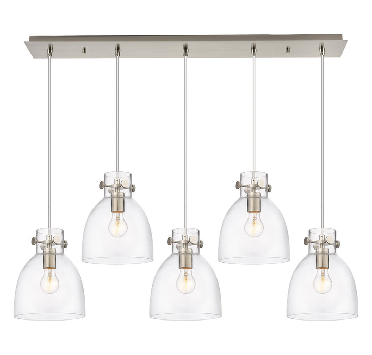 Innovations 125-410-1PS-SN-G412-8CL Two Light Linear Pendant, Brushed Satin Nickel