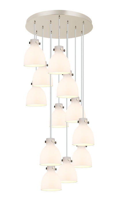 Innovations 126-410-1PS-PN-G412-8WH 12 Light Pendant, Polished Nickel