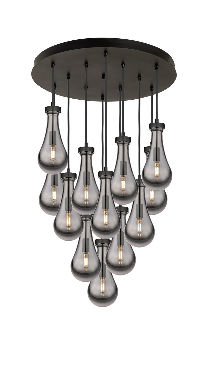 Innovations 126-451-1P-BK-G451-5SM LED Pendant, Matte Black