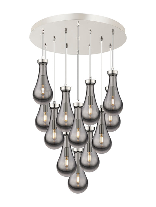 Innovations 126-451-1P-PN-G451-5SM LED Pendant, Polished Nickel