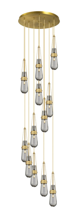 Innovations 126-452-1P-BB-G452-4SM LED Pendant, Brushed Brass
