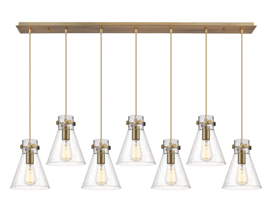 Innovations 127-410-1PS-BB-G411-8SDY One Light Linear Pendant, Brushed Brass