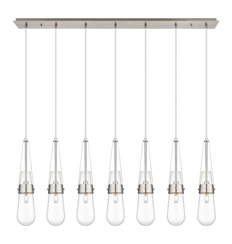Innovations 127-452-1P-SN-G452-4CL LED Linear Pendant, Brushed Satin Nickel