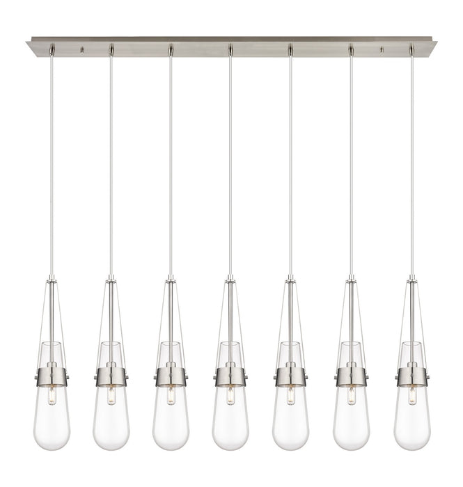 Innovations 127-452-1P-SN-G452-4CL LED Linear Pendant, Brushed Satin Nickel