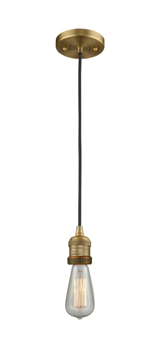 Innovations 201C-BB One Light Mini Pendant, Brushed Brass