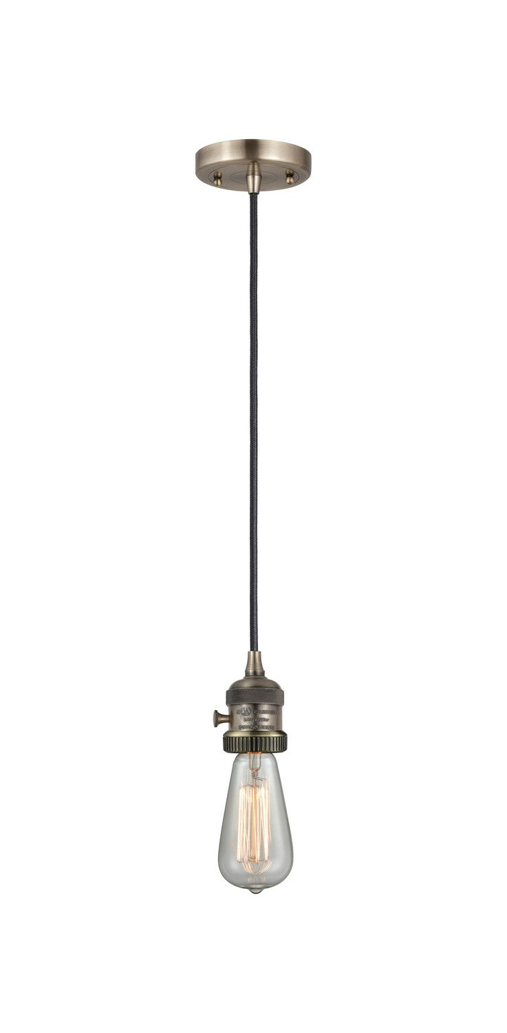 Innovations 201CSW-AB One Light Mini Pendant, Antique Brass