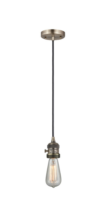 Innovations 201CSW-AB One Light Mini Pendant, Antique Brass