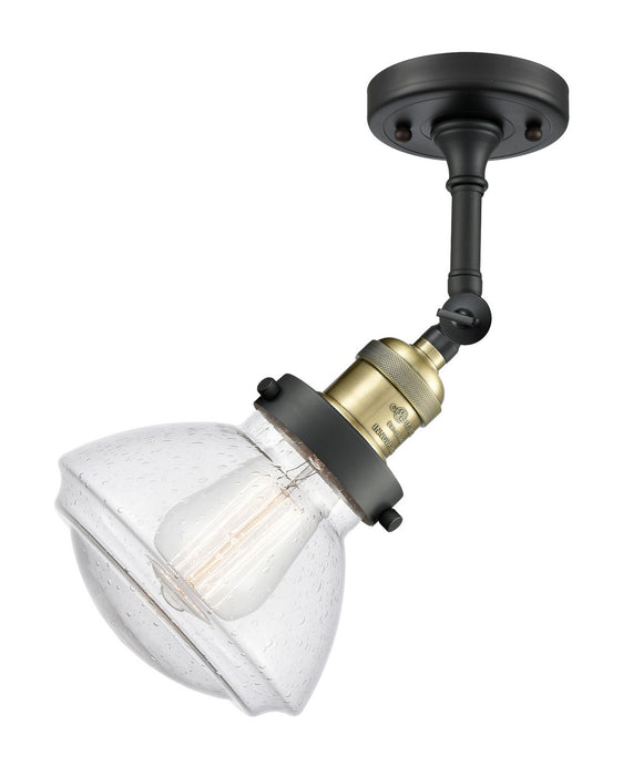 Innovations 203-BAB-G324-LED LED Wall Sconce, Black Antique Brass