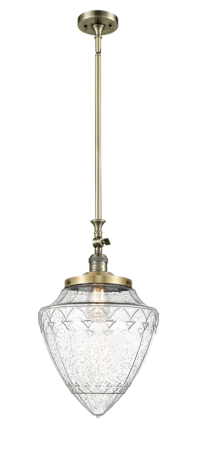 Innovations 206-AB-G664-12 One Light Mini Pendant, Antique Brass