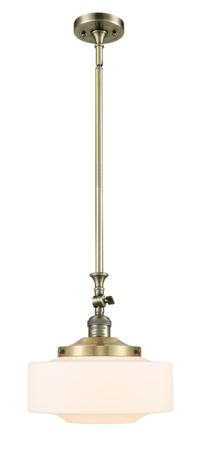 Innovations 206-AB-G691-12 One Light Mini Pendant, Antique Brass