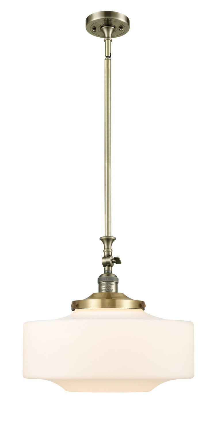 Innovations 206-AB-G691-16 One Light Mini Pendant, Antique Brass