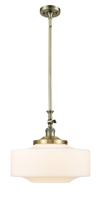 Innovations 206-AB-G691-16 One Light Mini Pendant, Antique Brass
