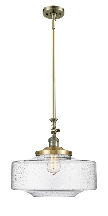Innovations 206-AB-G694-16 One Light Mini Pendant, Antique Brass
