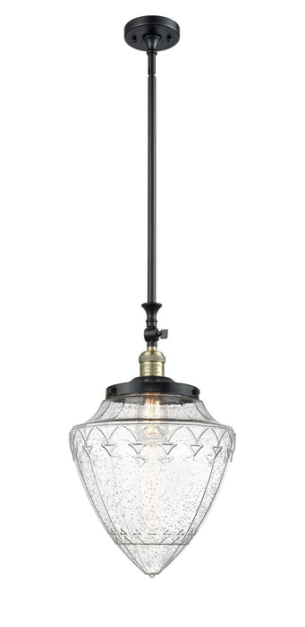 Innovations 206-BAB-G664-12 One Light Mini Pendant, Black Antique Brass